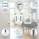 Mount-It! Anti-Theft Wall Mount with Swing Arm for Apple iPad Models (White)
