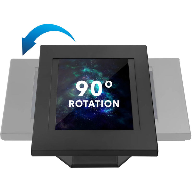 Mount-It! Anti-Theft Apple iPad Countertop Stand and Wall Mount (Black)
