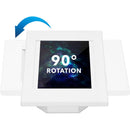 Mount-It! Anti-Theft Apple iPad Countertop Stand and Wall Mount (White)