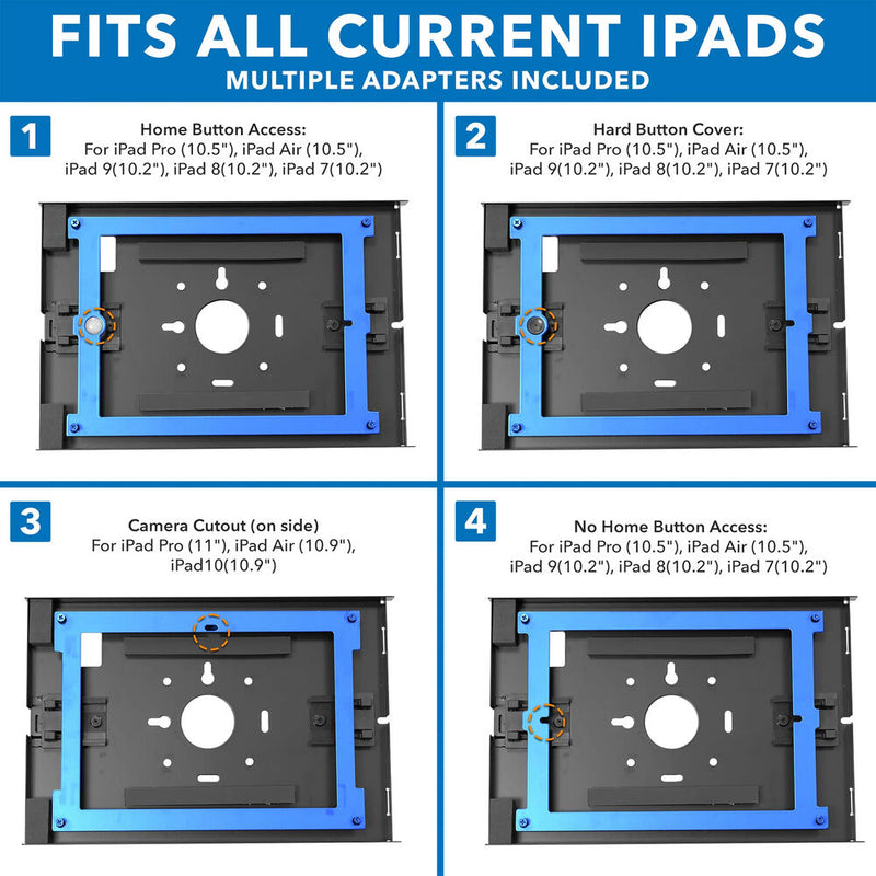 Mount-It! Anti-Theft Tablet Floor Stand with Height Adjustment for Apple iPad