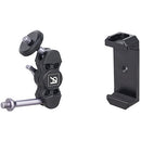 ARTCISE AS95C+MA Carbon Fiber Tripod with 75mm Bowl, Magic Arm, and Smartphone Holder