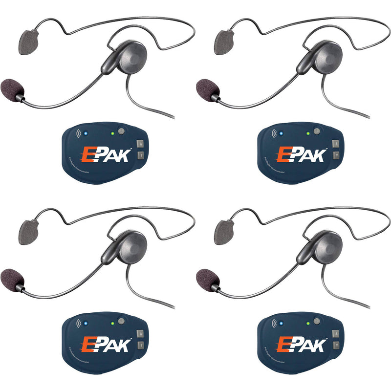 Eartec EP4CYB Evade E-PAK 4-Person Intercom System with Cyber Headsets (2.4 GHz)