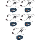 Eartec EP5CYB Evade E-PAK 5-Person Intercom System with Cyber Headsets (2.4 GHz)