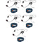 Eartec EP5CYB Evade E-PAK 5-Person Intercom System with Cyber Headsets (2.4 GHz)