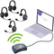 Eartec Hug Global Connect UltraLITE System:2 Ultralite Single/2 Double Headsets/Batteries/Charger/Case