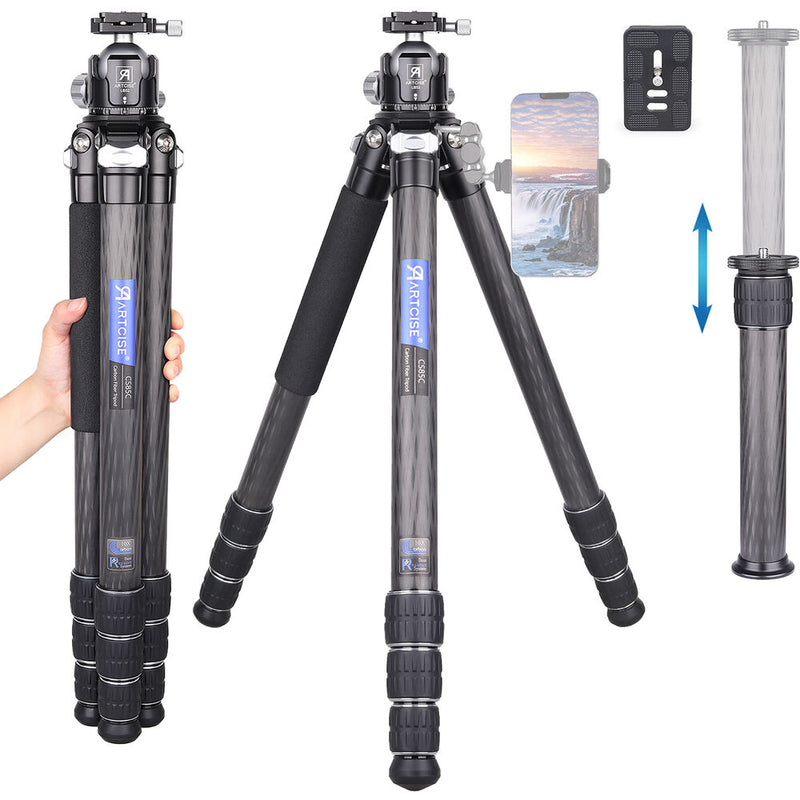 ARTCISE CS85C Carbon Fiber Tripod with LB52 Ball Head