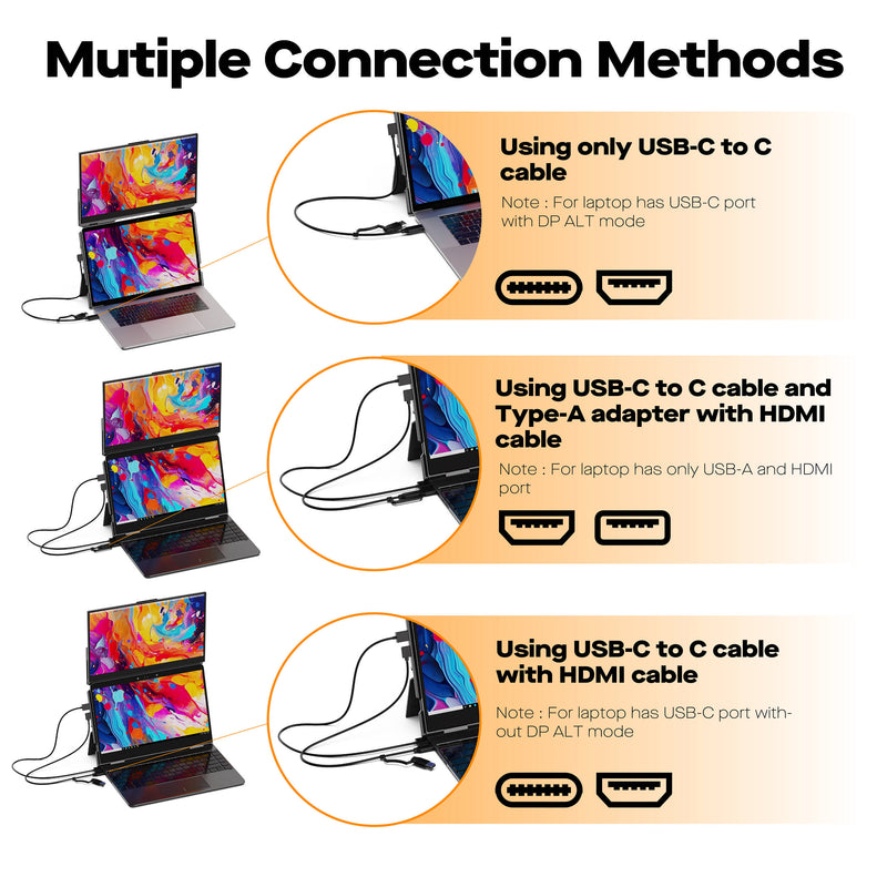 Mobile Pixels 15.6" Duex Float Portable Multi-Touch Monitor