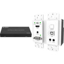 DVDO 4K HDMI & VGA Wall Plate Extender Kit Over HDBaseT with USB