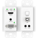 DVDO 4K HDMI & VGA Wall Plate Extender Kit Over HDBaseT with USB