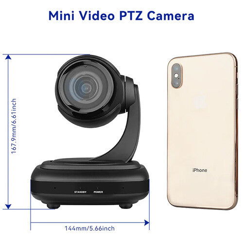 ROCWARE RC310 Mini PTZ Camera with 3x Optical Zoom
