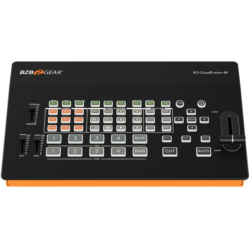 BZBGEAR 4-Channel 4K Live Streaming HDMI/DP Switcher with USB 3.0 Capture Card