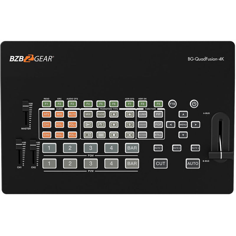 BZBGEAR 4-Channel 4K Live Streaming HDMI/DP Switcher with USB 3.0 Capture Card