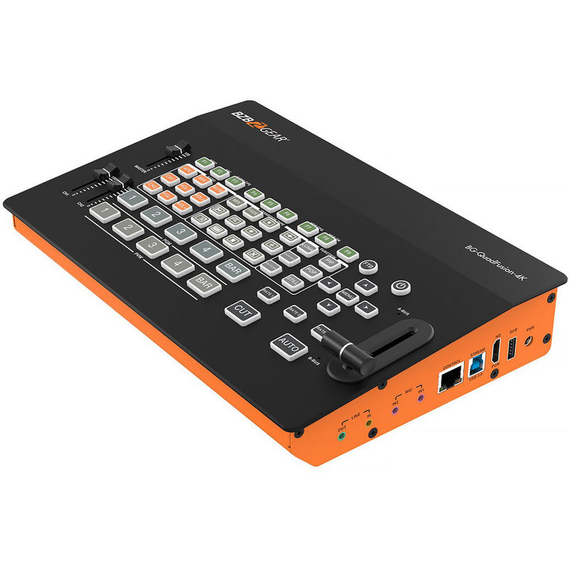 BZBGEAR 4-Channel 4K Live Streaming HDMI/DP Switcher with USB 3.0 Capture Card