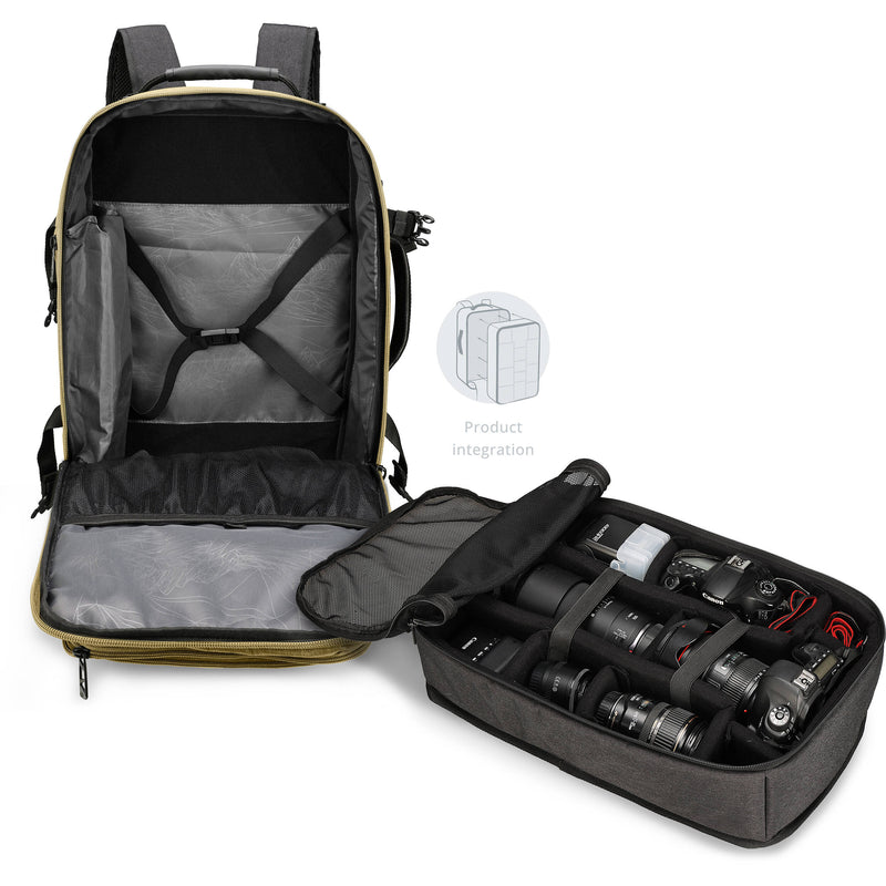 Swissdigital Berg Pro XL Camera Backpack (Dark Khaki, 37L)