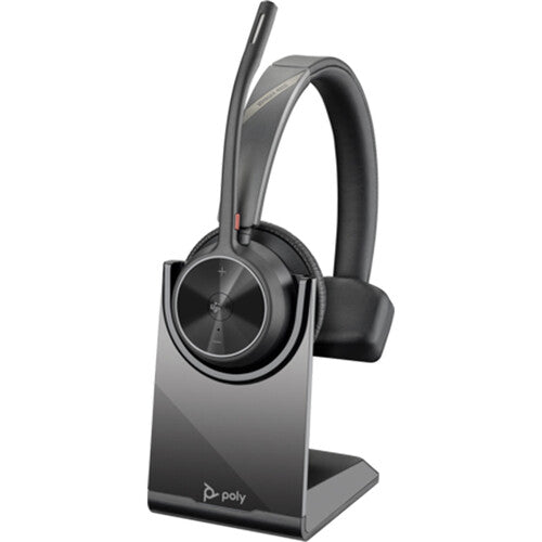 Poly Voyager 4310 Bluetooth Mono Headset with BT700 USB-A Dongle and Charging Stand (Microsoft Teams Certified)