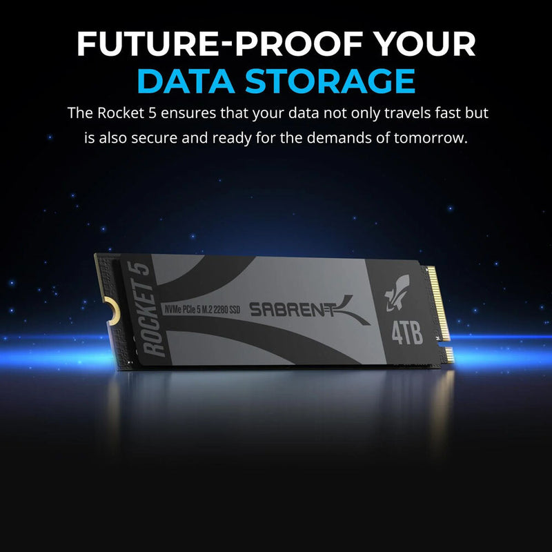 Sabrent 4TB Rocket 5 PCIe 5.0 M.2 NVMe Internal SSD