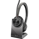 Poly Voyager 4320 Bluetooth Stereo Headset with BT700 USB-C Dongle and Charging Stand
