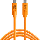 Tether Tools TetherGuard LeverLock Plate & TetherPro USB-C Cable Kit (15', High-Visibility Orange)