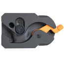 Tether Tools TetherGuard LeverLock Plate & TetherPro USB-C to Right-Angle USB-C Cable Kit (15', High-Visibility Orange)
