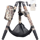 ARTCISE AS80CH Carbon Fiber Tripod with 65mm Bowl, Magic Arm, and Smartphone Holder (Camouflage)