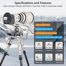 ARTCISE CS90CU Carbon Fiber Tripod with Smartphone Holder (Gray Camouflage)