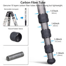 ARTCISE CS90CU Carbon Fiber Tripod with Smartphone Holder (Gray Camouflage)