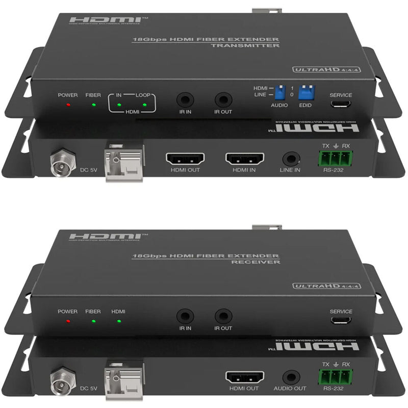 DVDO 4K60 HDMI 6.2 Mile Extender Over Optical Fiber (TX/RX)