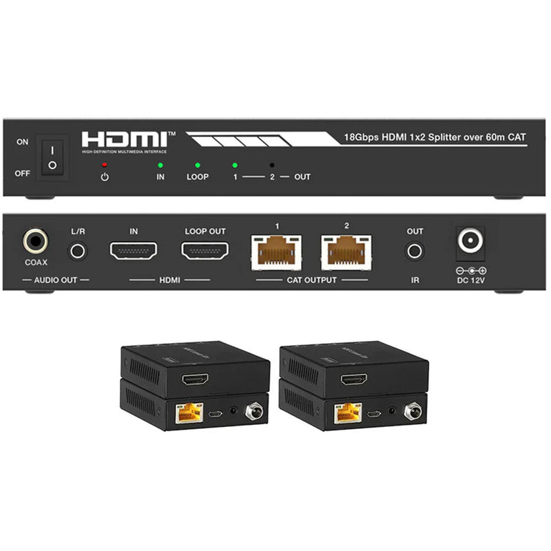 DVDO 4K 1 x 2 HDMI Splitter with Category Outputs