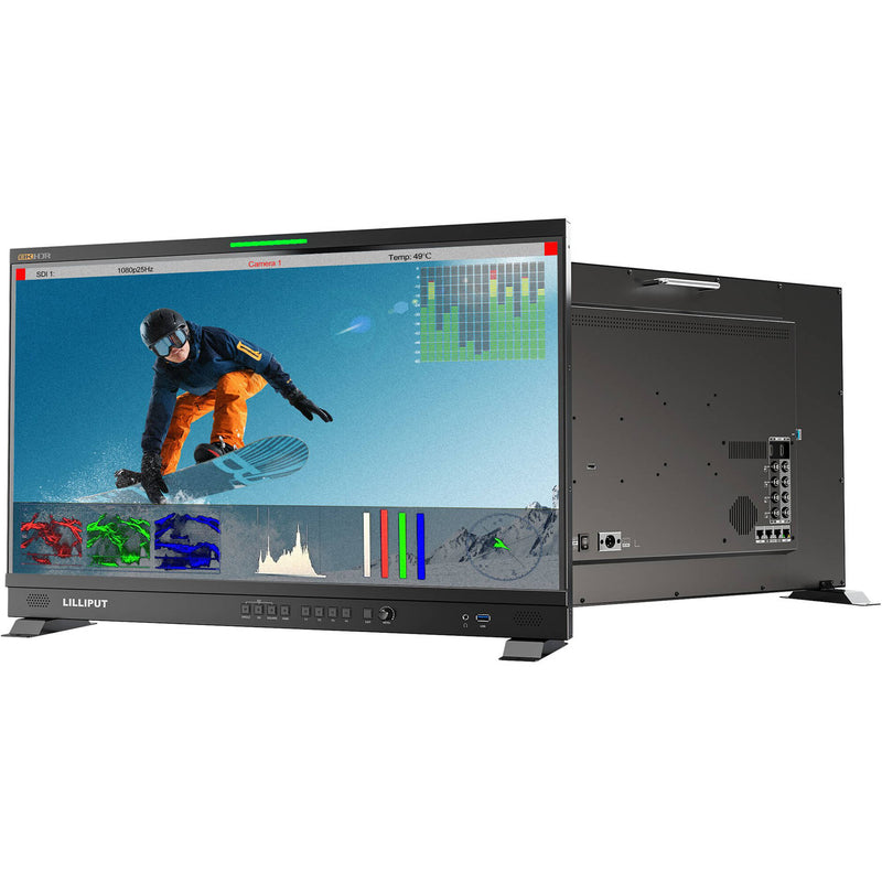 Lilliput Q28 28" 8K 12G-SDI Production Monitor with Carry Case (Gold Mount)