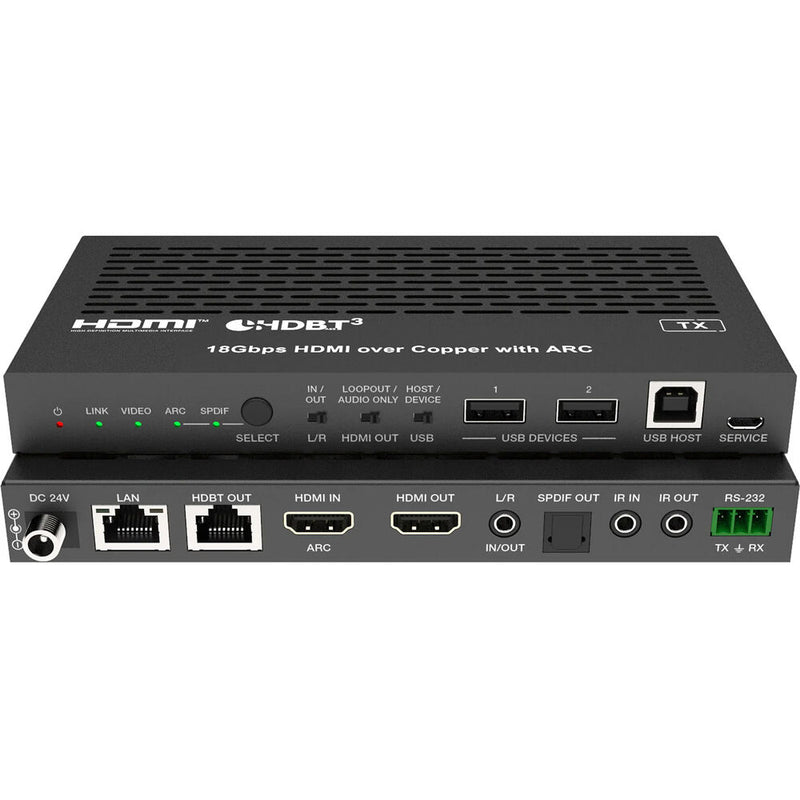 DVDO 4K60 HDMI Extender Over HDBaseT 3.0 with USB & eARC Tx/Rx Set (328' )
