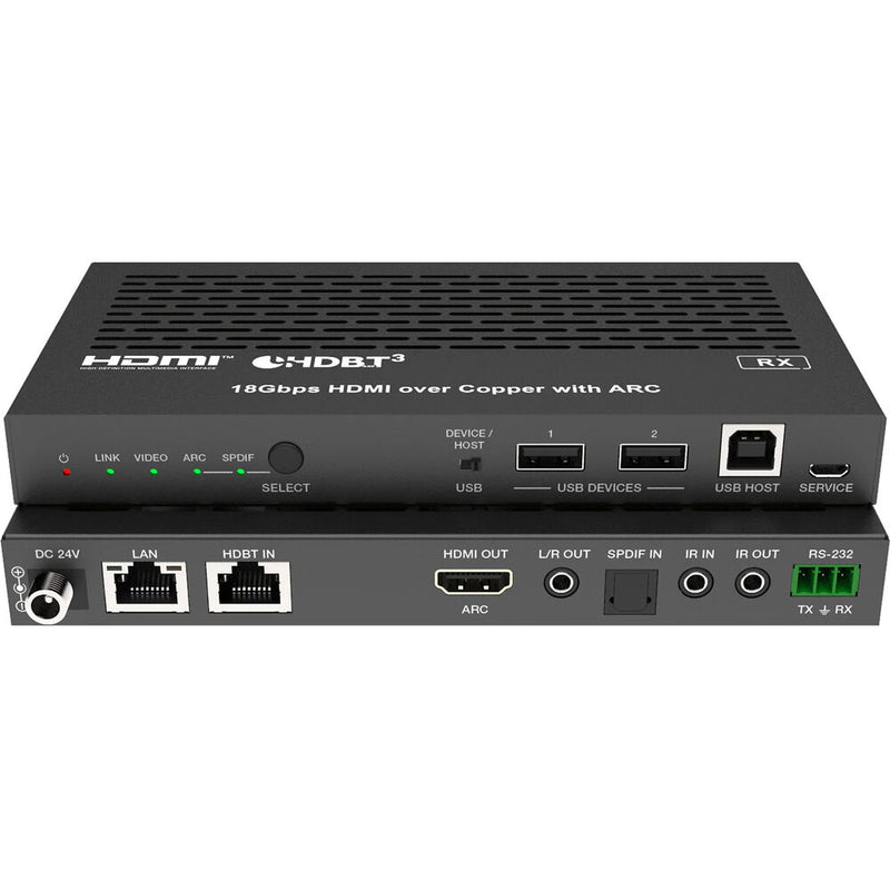 DVDO 4K60 HDMI Extender Over HDBaseT 3.0 with USB & eARC Tx/Rx Set (328' )