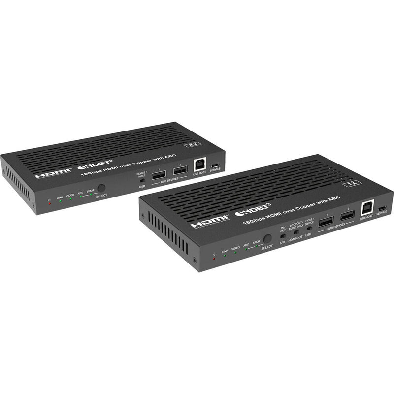 DVDO 4K60 HDMI Extender Over HDBaseT 3.0 with USB & eARC Tx/Rx Set (328' )