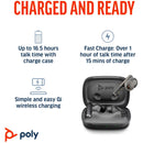 Poly Voyager Free 60 UC Earbuds (Carbon Black)