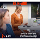 Poly Voyager Free 60 UC Earbuds (Carbon Black)