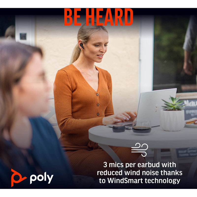Poly Voyager Free 60 UC Earbuds (Carbon Black)
