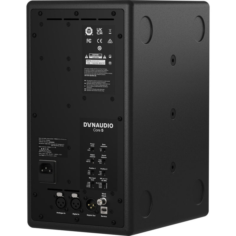Dynaudio Acoustics Core 5 Professional 2-Way Reference Studio Monitor (Dark Grey)