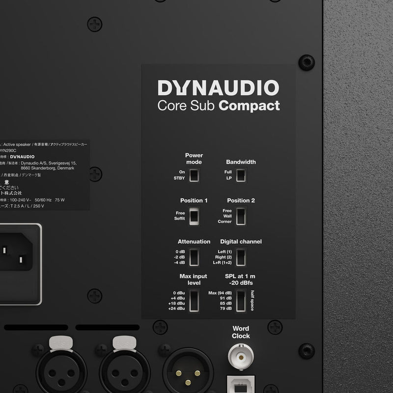 Dynaudio Acoustics Dual 9" Long-Throw Subwoofer -2 X 280W Amplification  (Dark Gray)