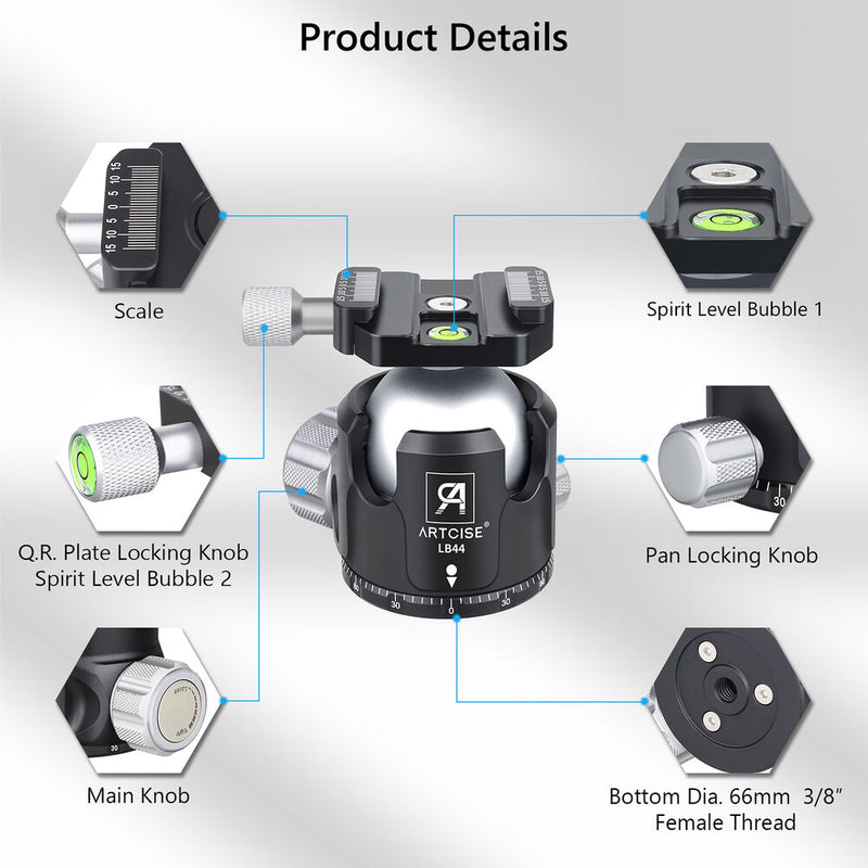 ARTCISE LB44 Low-Profile Ball Head