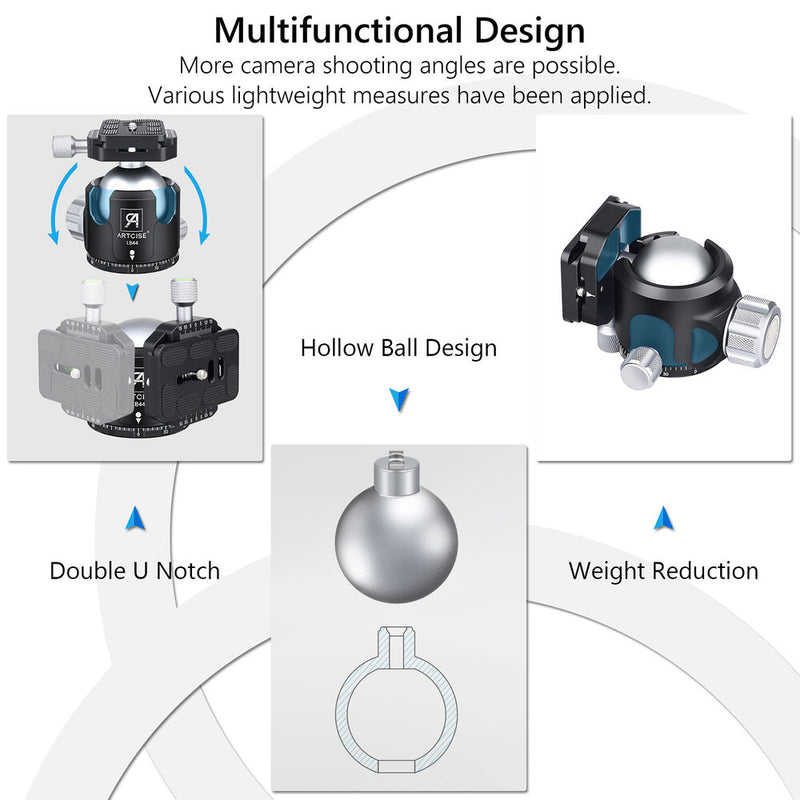 ARTCISE LB44 Low-Profile Ball Head