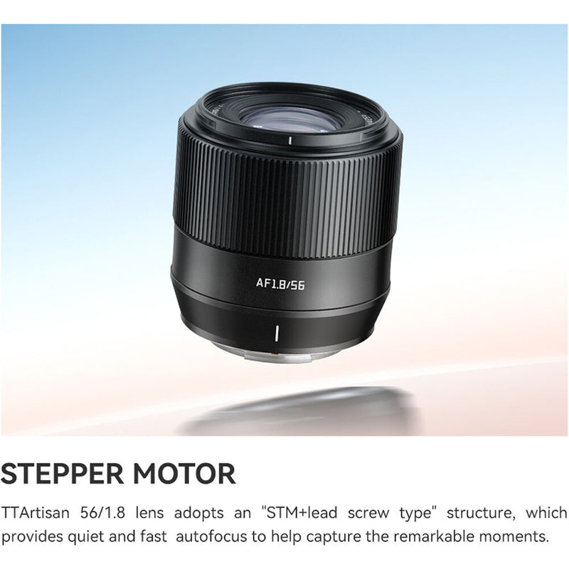 TTArtisan AF 56mm f/1.8 Lens (Sony E, Black)