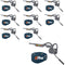 Eartec EP9LZ Evade E-PAK 9-Person Intercom System with Lazer-Pro Headsets (2.4 GHz)