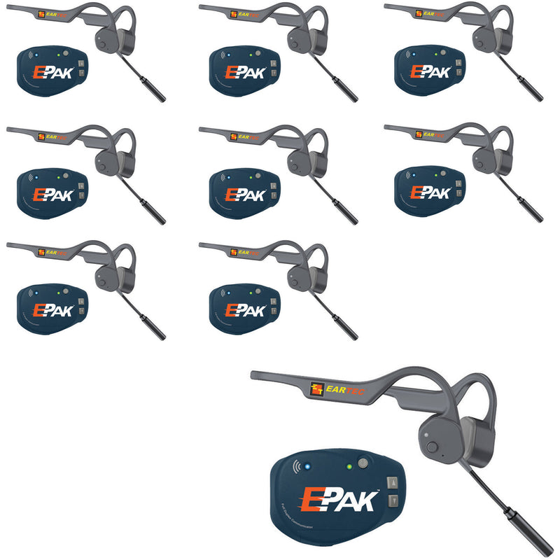 Eartec EP9LZ Evade E-PAK 9-Person Intercom System with Lazer-Pro Headsets (2.4 GHz)