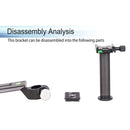 INNOREL LBK400M Manfrotto Standard Telephoto Lens Bracket (15.7")