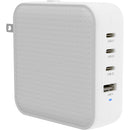 HYPER HyperJuice 100W 4-Port USB GaN Wall Charger (White)
