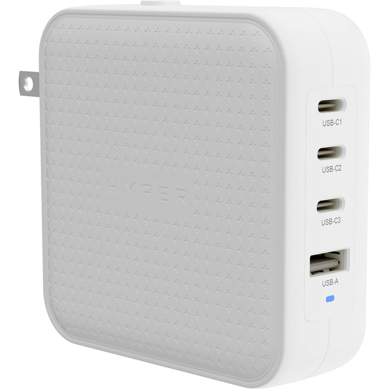 HYPER HyperJuice 100W 4-Port USB GaN Wall Charger (White)
