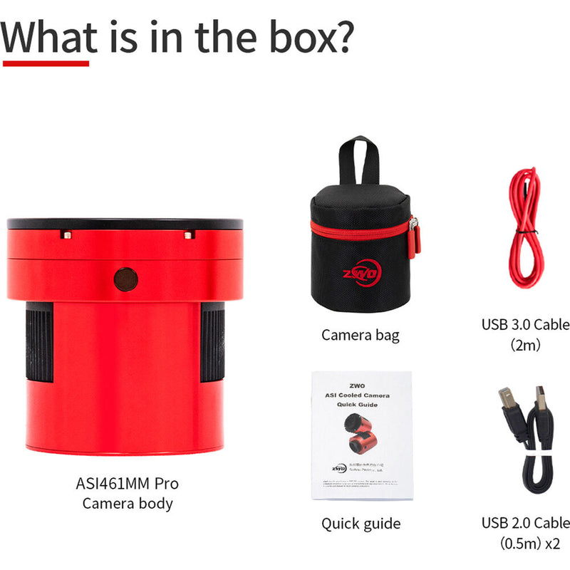ZWO ASI461MM Pro USB3.0 Cooled Mono Astronomy Camera