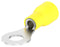 TE CONNECTIVITY 2-35345-1 Ring Tongue Terminal, M6, 1/4", 10 AWG, 6.64 mm&sup2;, PIDG Series, Yellow