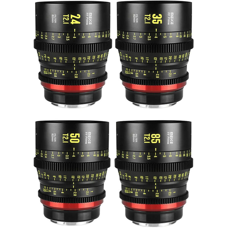 Meike Full-Frame Prime Cine 4-Lens Kit with Hard-Shell Case (L Mount)