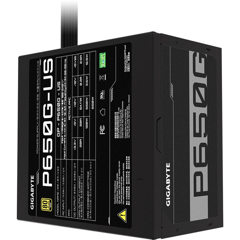 Gigabyte P650G 650W 80 PLUS Gold Power Supply