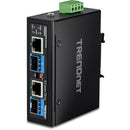 TRENDnet TI-BF22SFP 2-Port Gigabit SFP to RJ45 PoE++ Industrial Media Converter